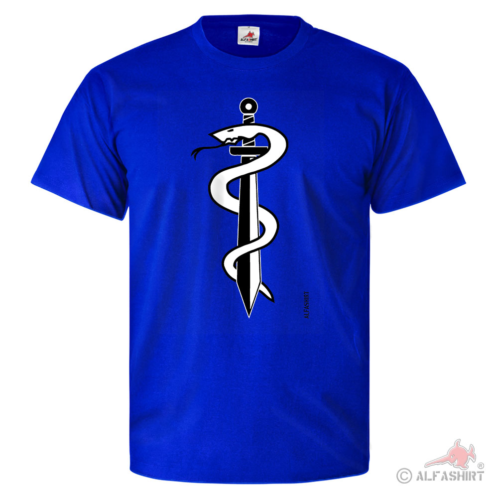 Einsatz Sanitäter Arzt Doktor Dr Schwert Schlange BW Army - T Shirt #25713