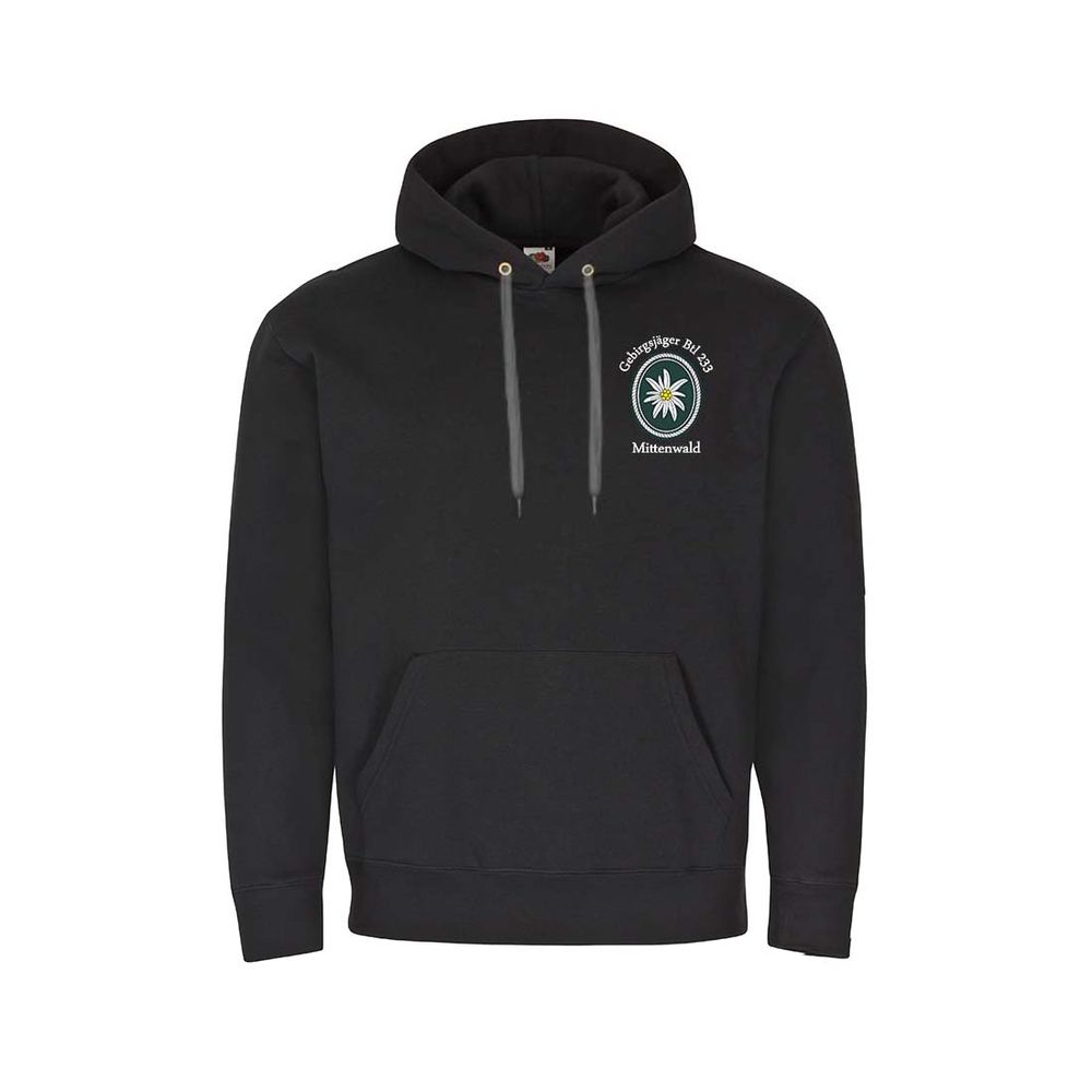 Hoodie Gebirgsjäger Btl 233 Mittenwald Gebirge Jäger Truppe Bundeswehr #34040