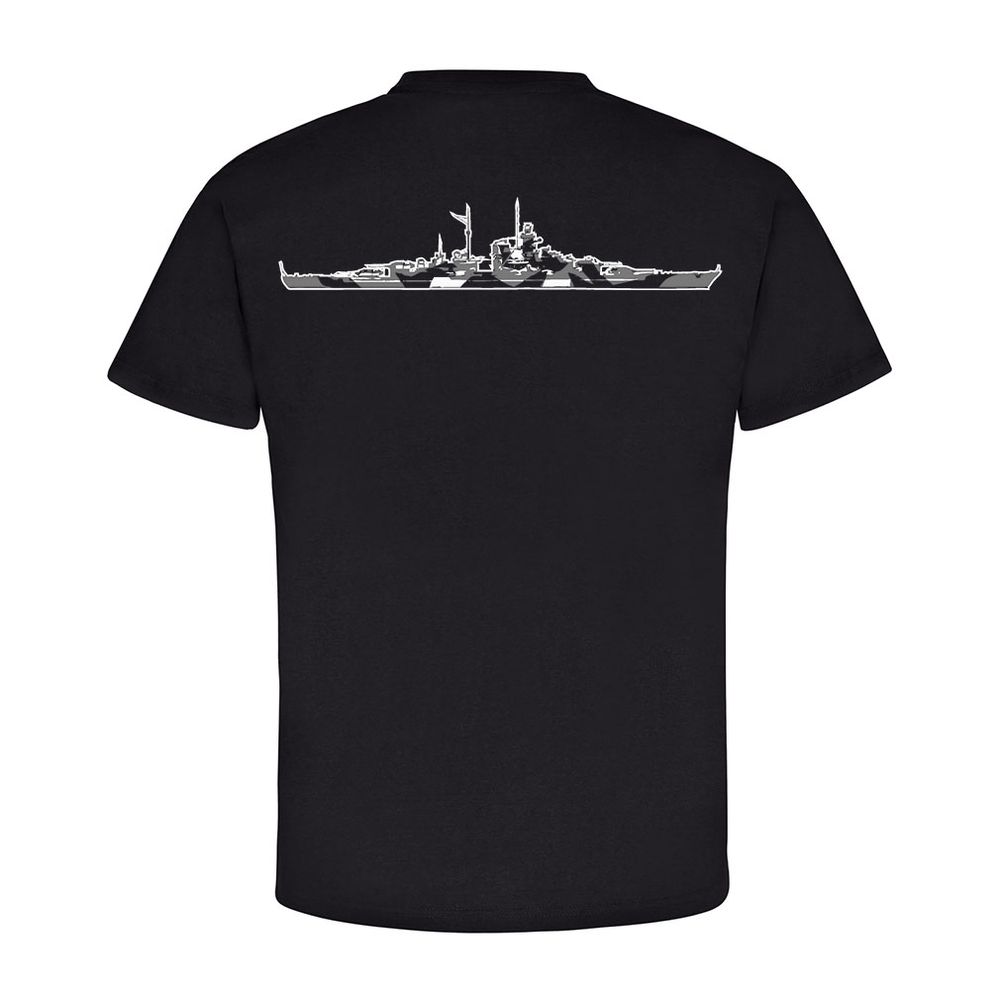 Schlachtschiff Tirpitz Marine Schiff Wappen Deutschland - T Shirt #14064