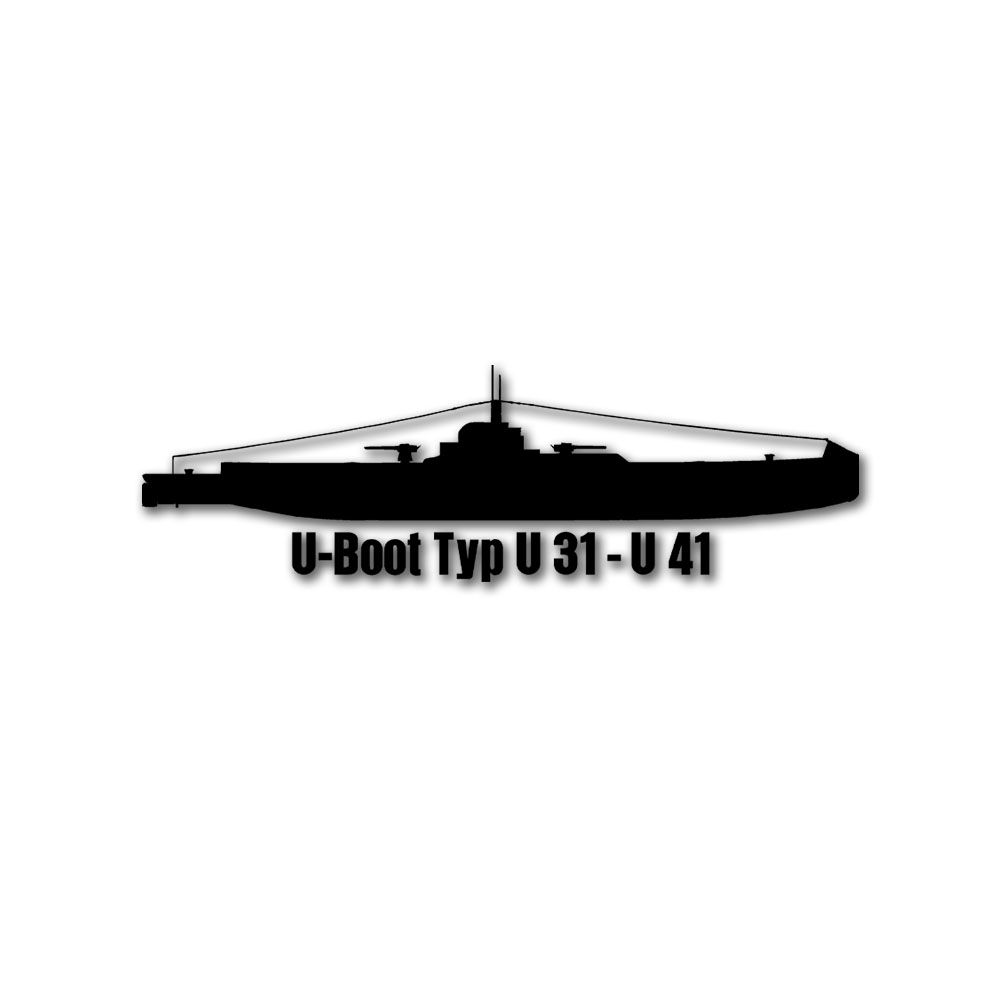 Wandtattoo Wand Aufkleber U-Boot SM U31-U41 Unterseeboot Kaiseliche #A6136