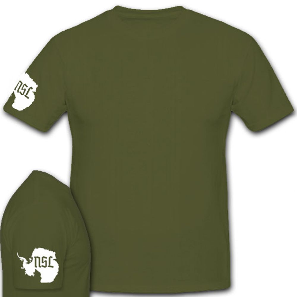 Neuschwabenland NSL Karte Umriss Haunebu Antarktis Mythos - T Shirt #8122 