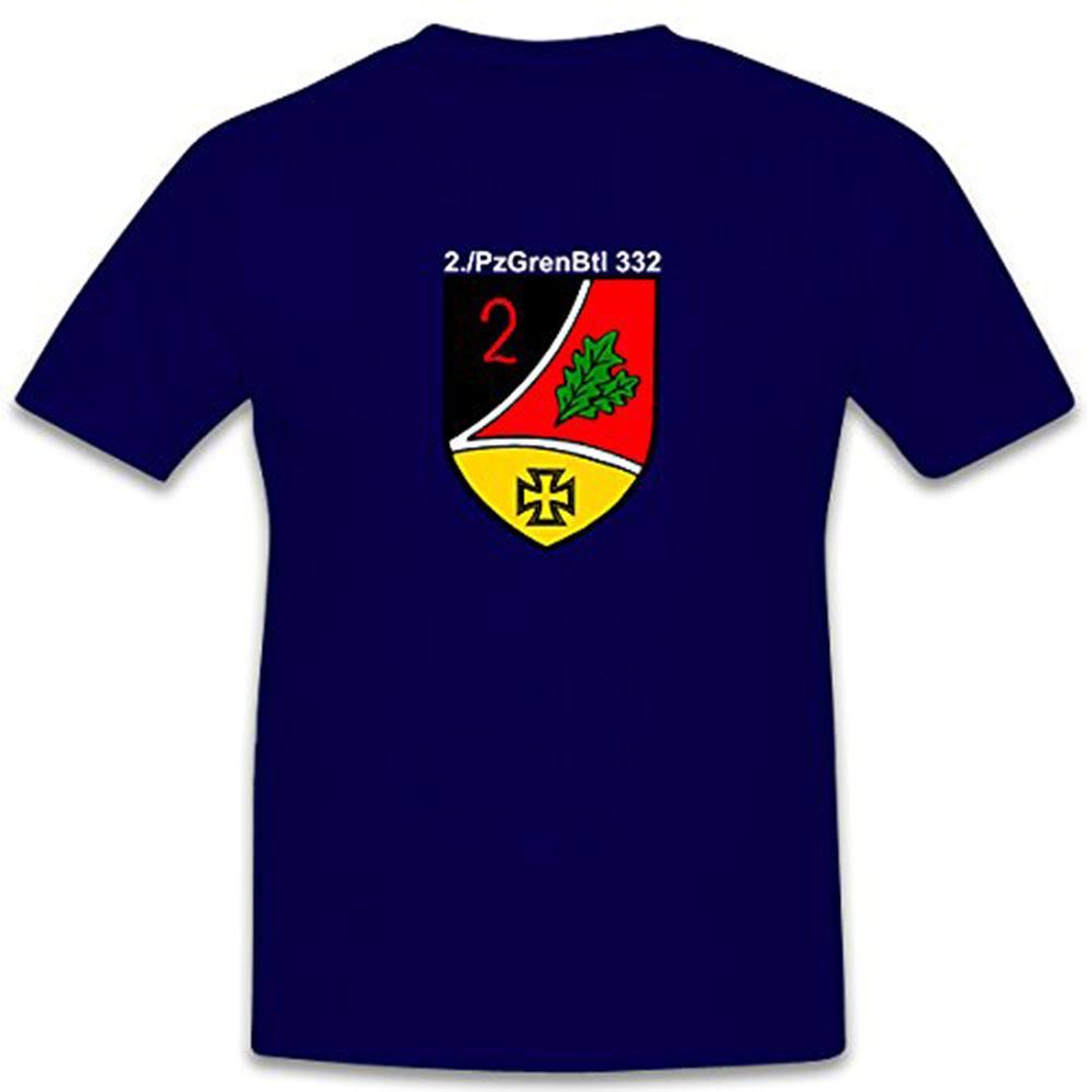 2 PzGrenBtl 332 Bundeswehr Militär Wappen Abzeichen - T Shirt #7857