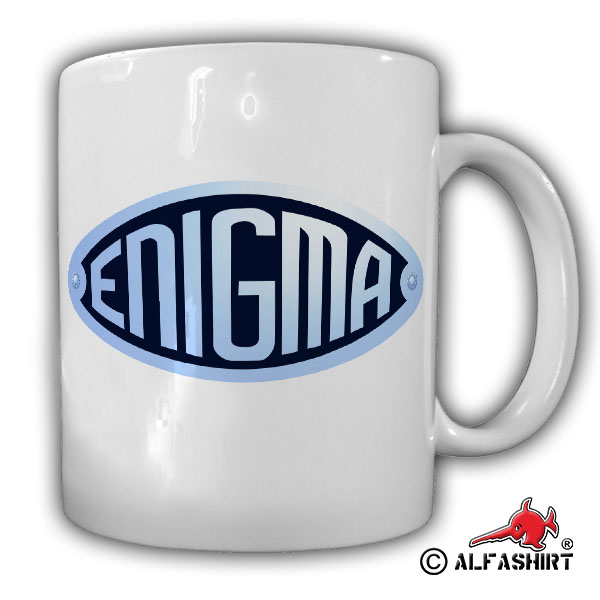 Enigma rotor key machine news traffic submarine logo cup # 15594