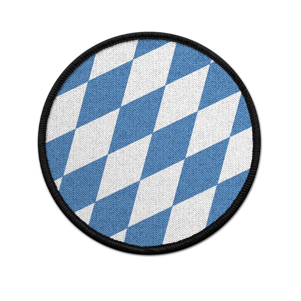 Patch  Flausch Bayern blau weiß Rautenflagge bayerische Flagge #22621