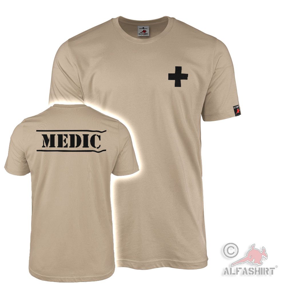 Medic Sani Sanitäter Kreuz First Aid Erste Hilfe care fire - T Shirt #17245