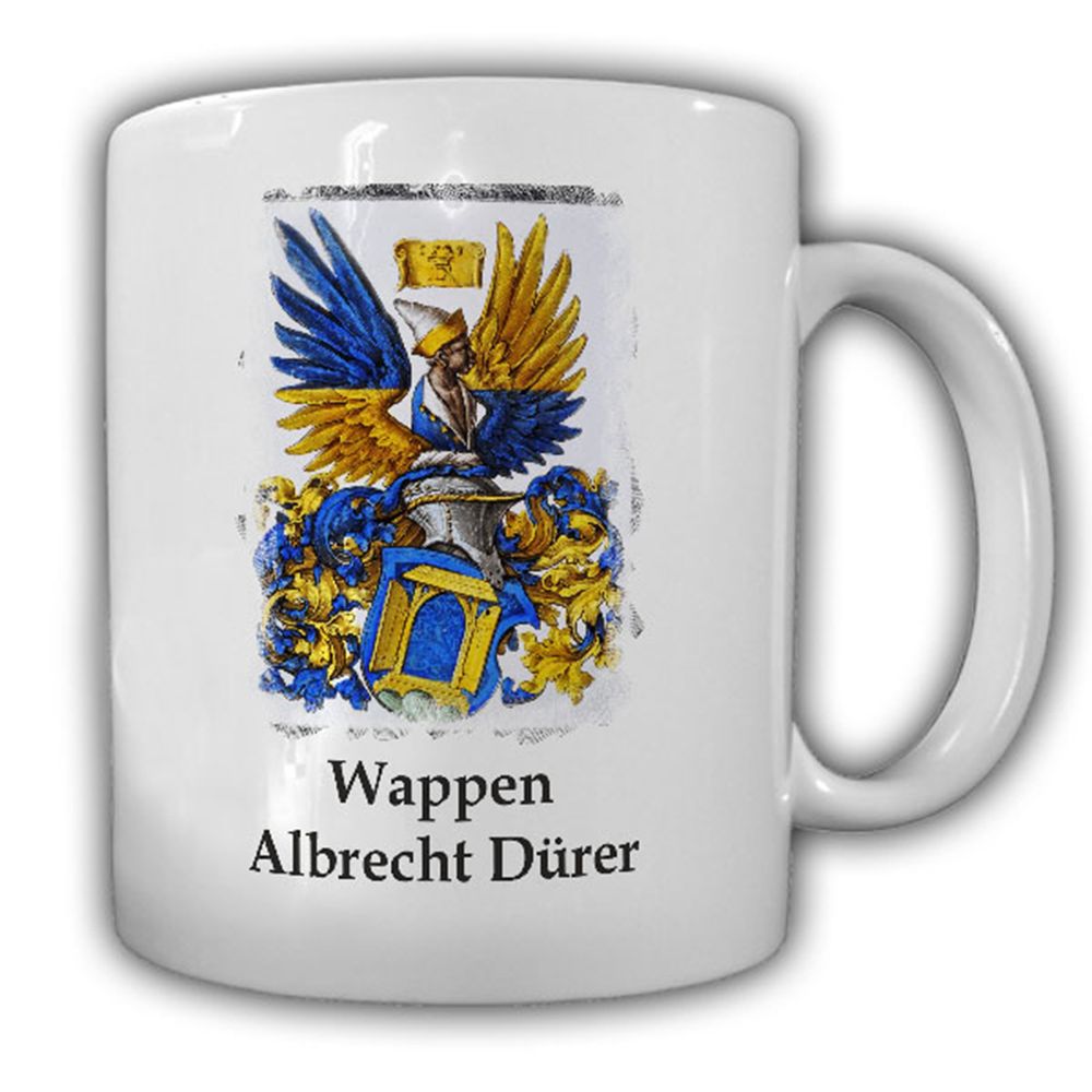 Albrecht Dürer Wappen Glasmaler Monogramm Nürnberg Grafiker Mathe Tasse #16970