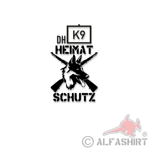 Heimatschutz Diensthundeführer Taktisches Zeichen K9 Hundestaffel 20x12cm#A4146