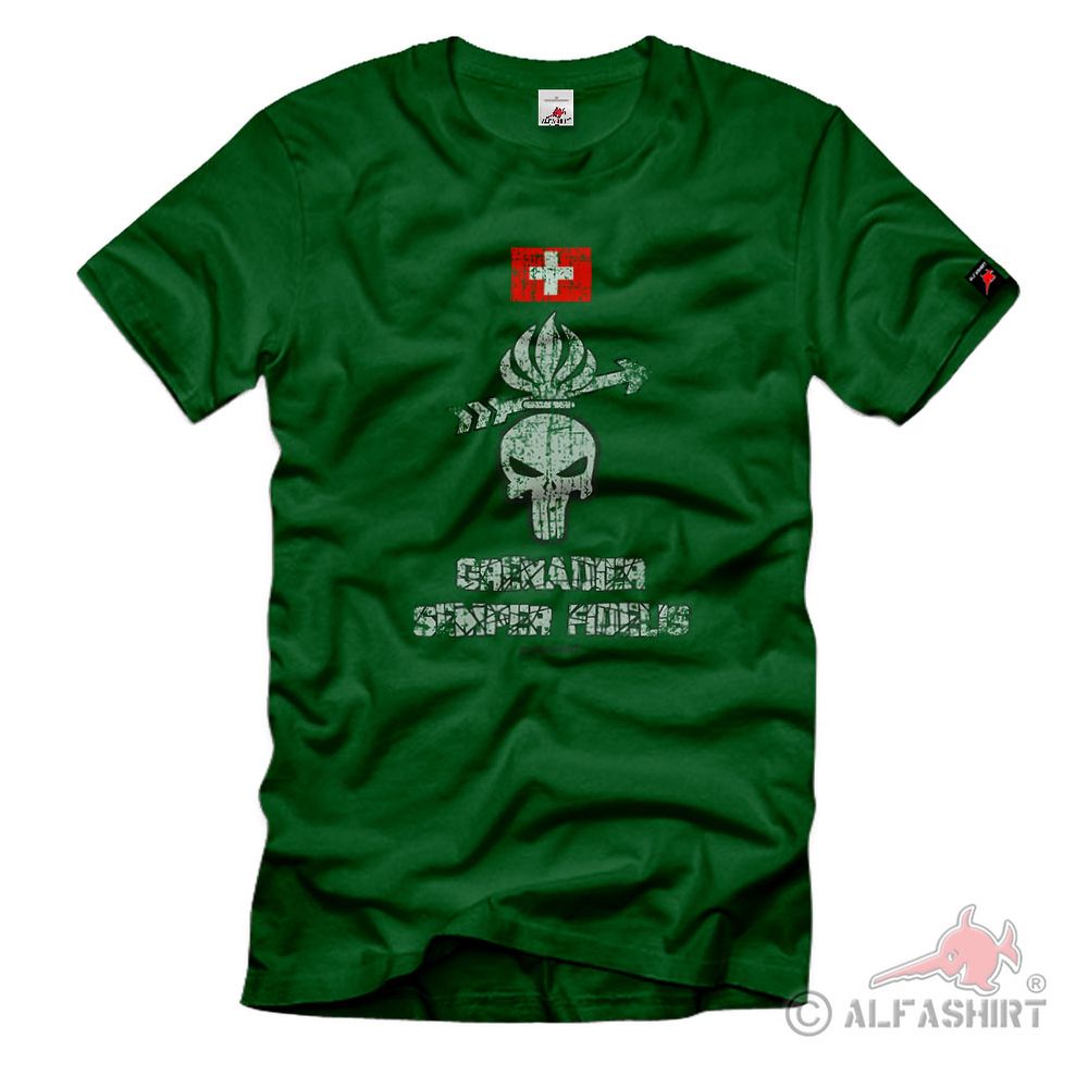 Swiss Grenadier Soldat Krieger Semper Fidelis T-Shirt#37218