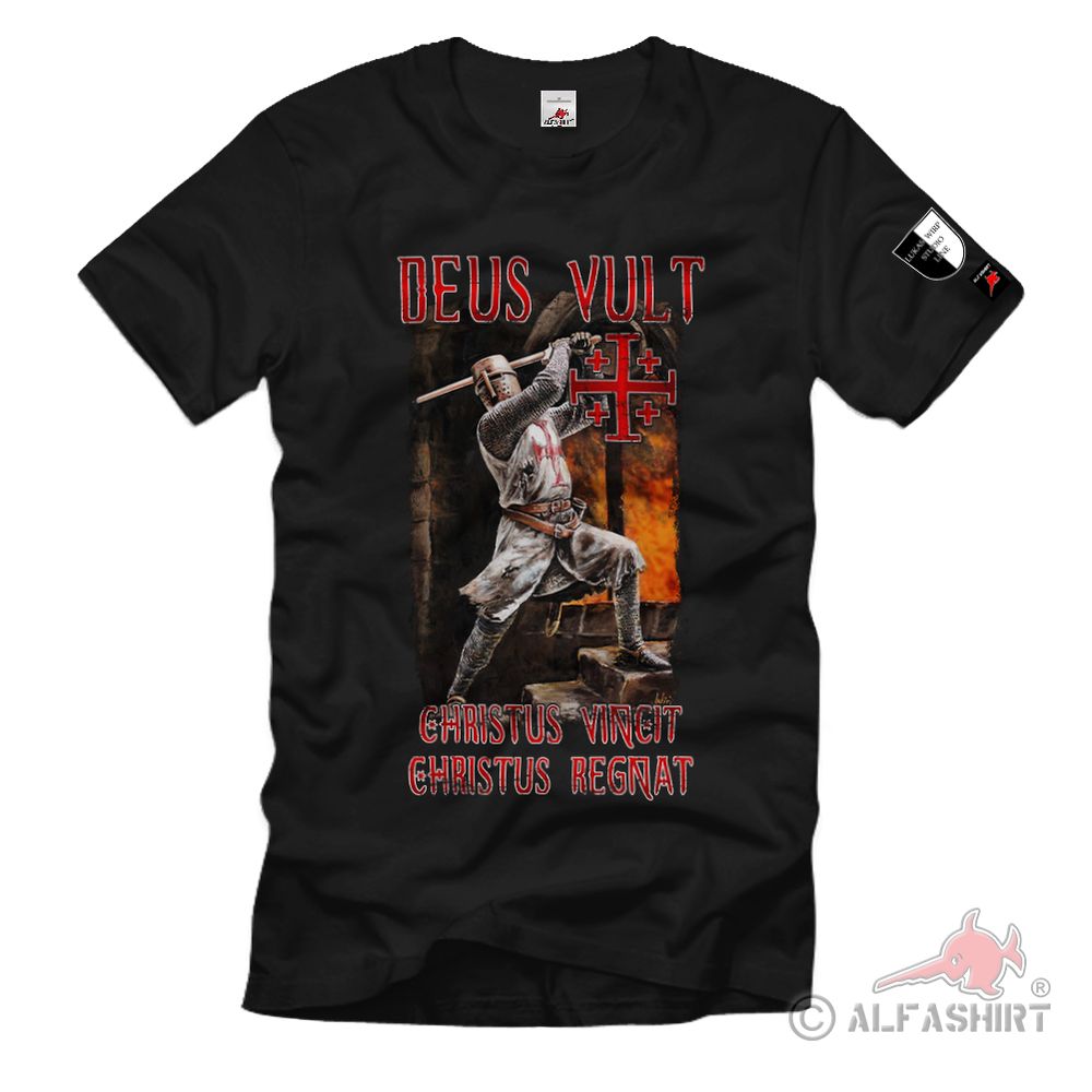 Lukas Wirp Kreuzritter Templer Kreuzritter Krirche Deus Kreuzzug Alfashirt#35958