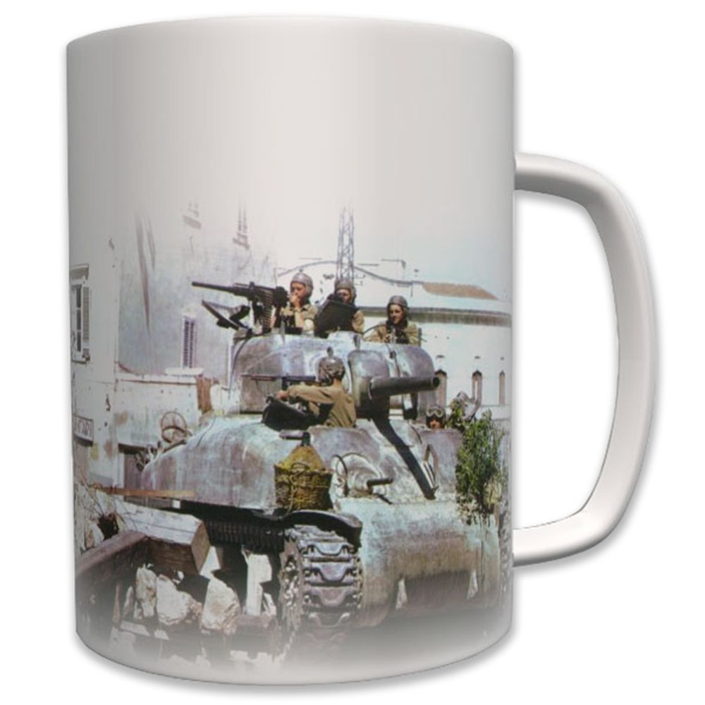 Militär Sherman Tank Frankreich Us Army World War II Panzer - Tasse Becher #6368