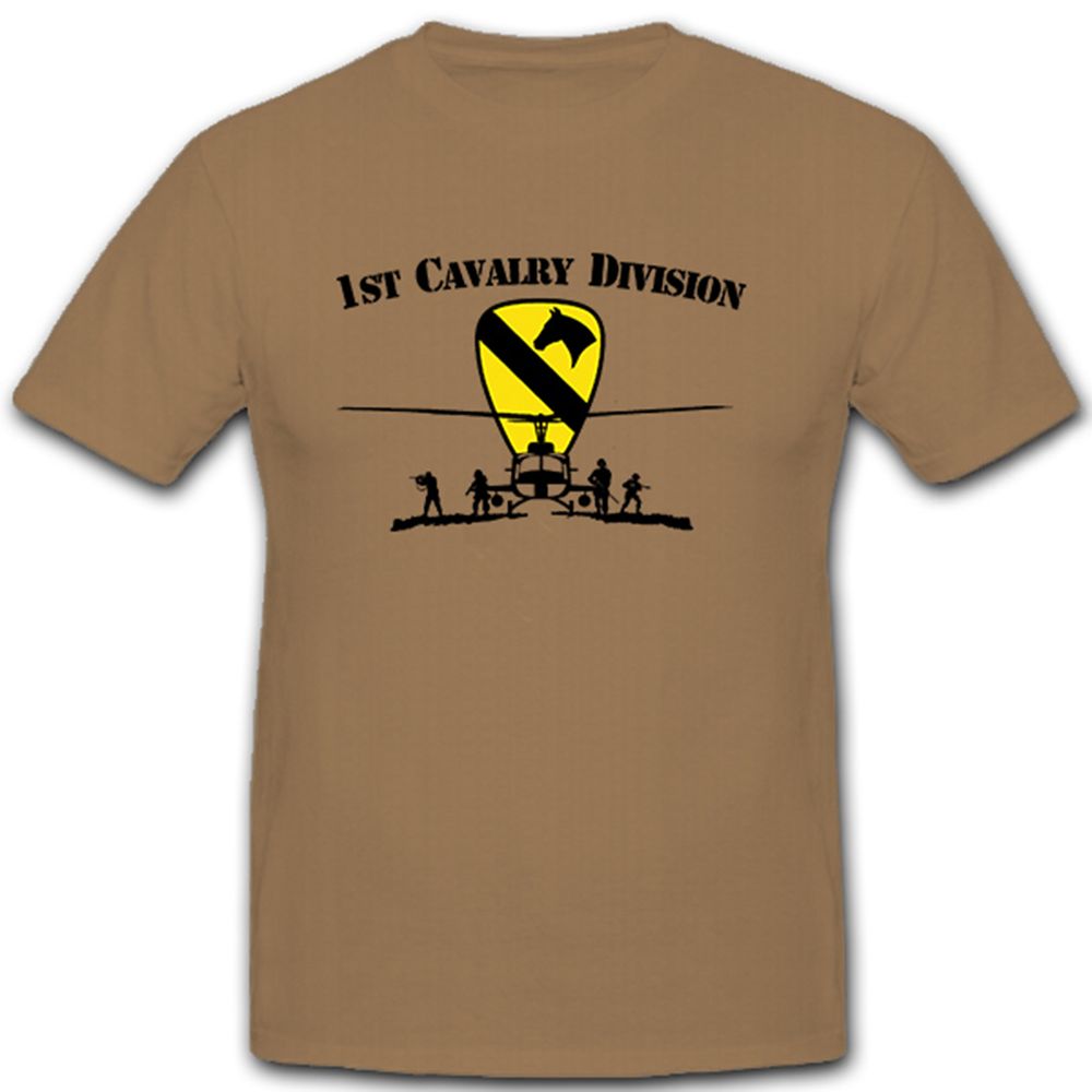 1st Cavalry Division USA Soldaten Helikopter Hubschrauber US- T Shirt #7818