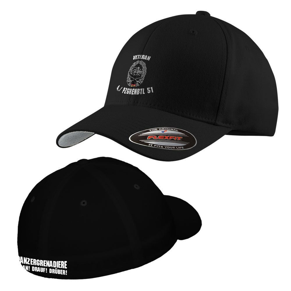 Flexfit Kappe 4. Kompanie Panzergrenadierbataillon PzGrenBtl 51 #46513