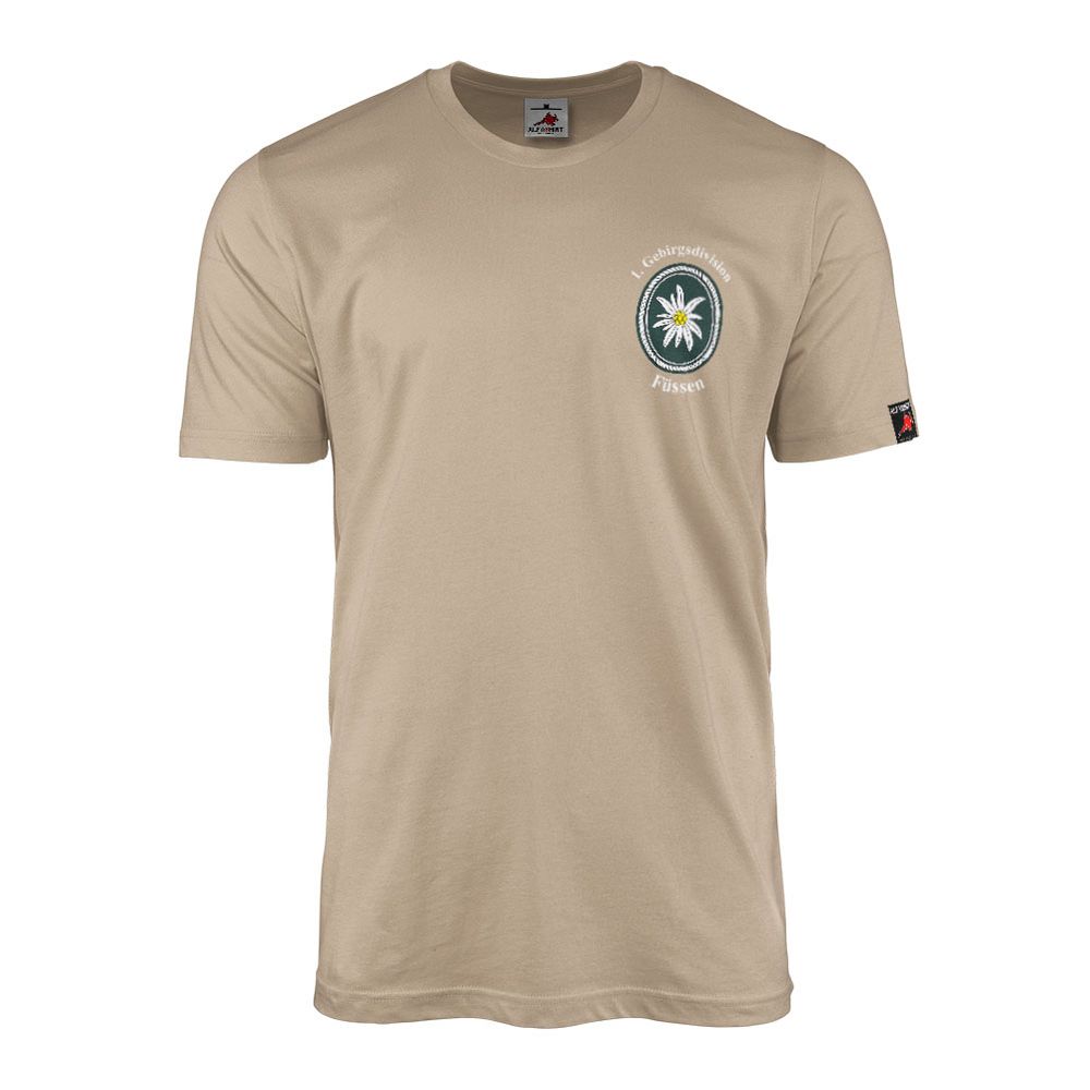 T-Shirt 1 Mountain Division Füssen Edelweiß Bundeswehr Garmisch-Partenkirchen#43890
