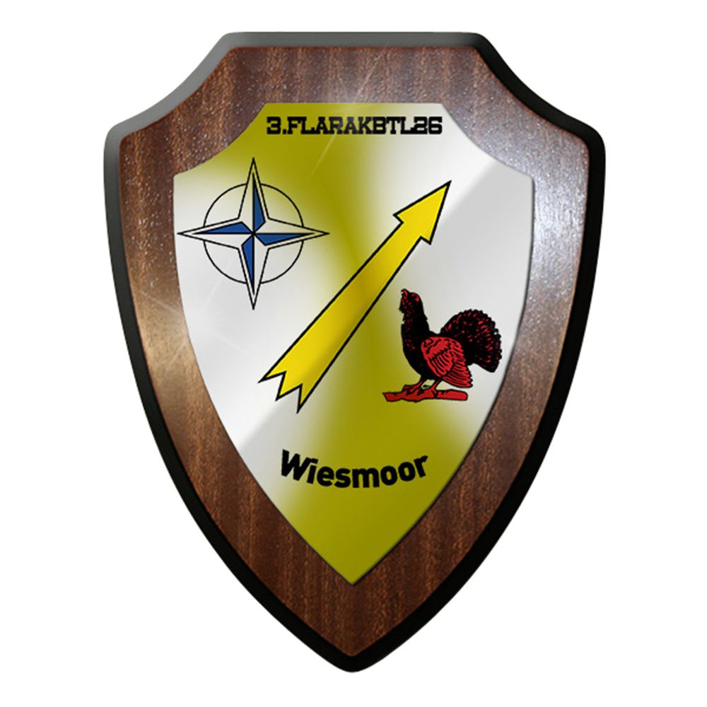 Wappenschild / Wandschild -3 Flarakbtl 26 Bundeswehr Wappen Raketen Einheit#7670