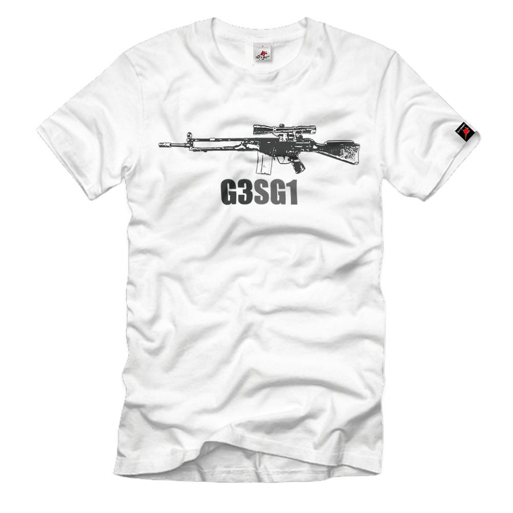 G3 SG1 Scharfschützen-Gewehr Stecher Zielfernrohr Zweibein Nato T-Shirt#33198
