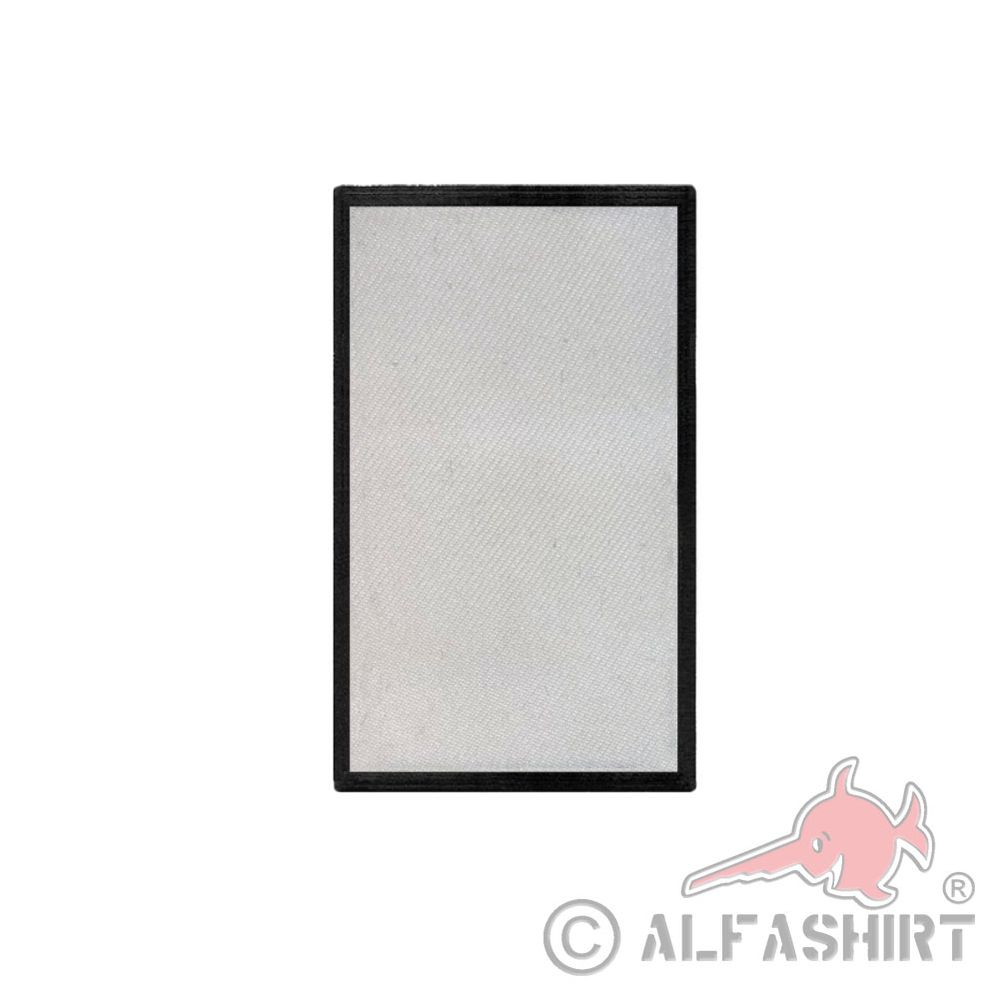 Patch Blanko Sublimation zum Bedrucken Aufnäher  rechteck 9,8x6cm #30849