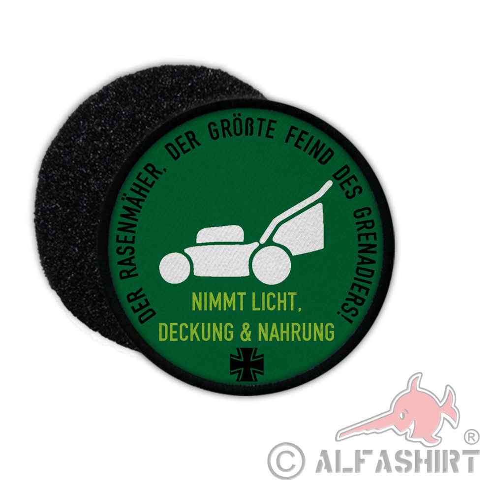 9cm Patch Feind des Grenadiers Fun Bundeswehr Panzergrenadier Spaß #34123