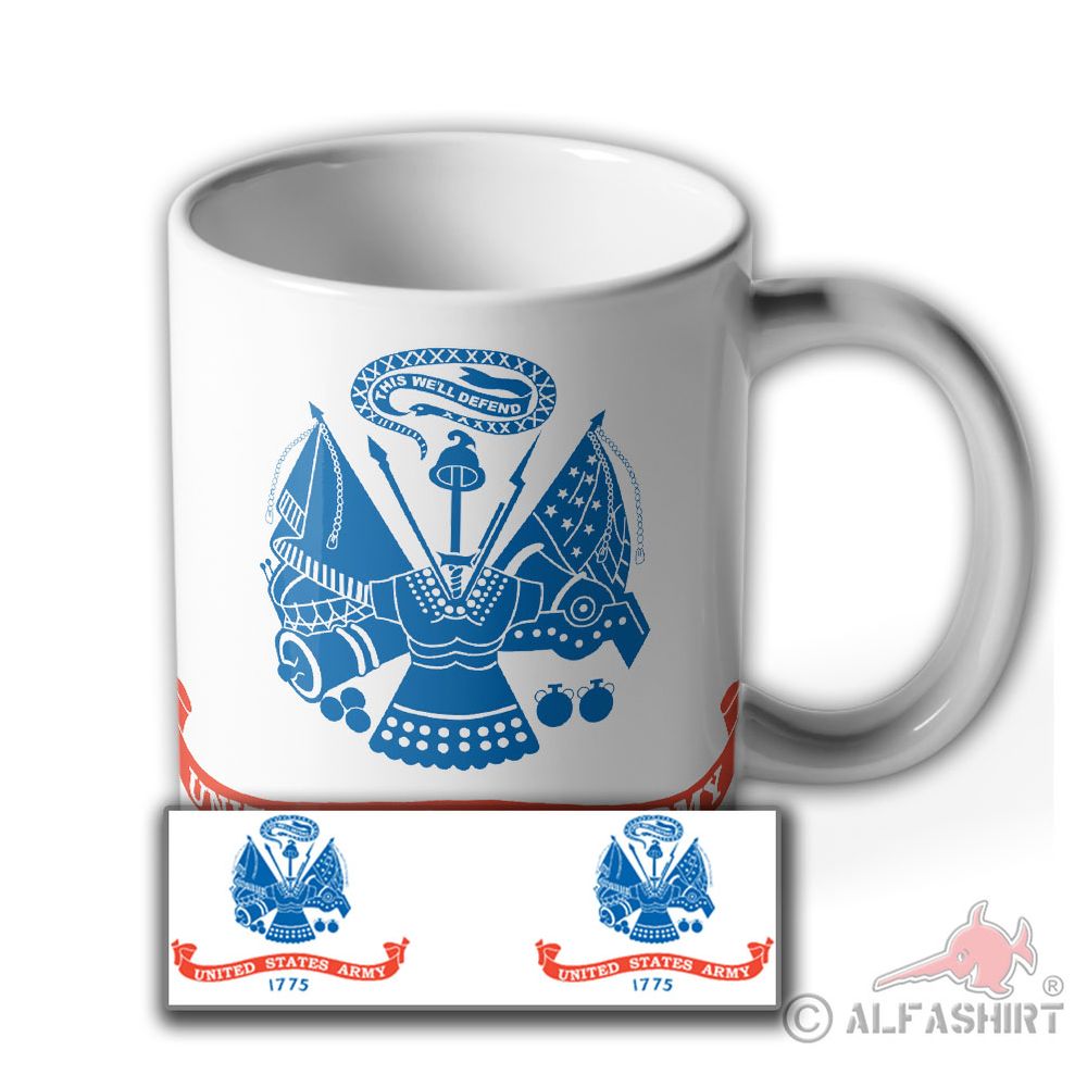 United States Army 1775 both sides America Military Arms Army Cup # 15334