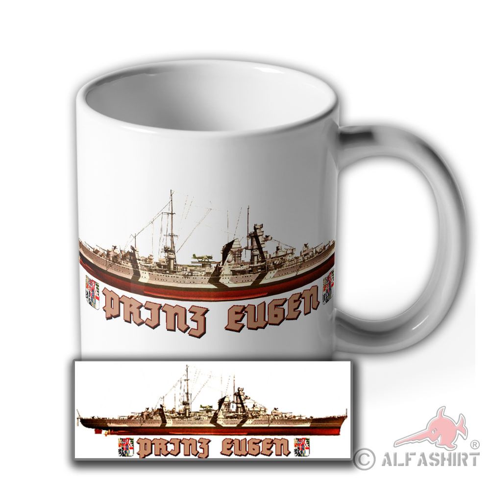 Schlachtschiff Prinz Eugen Schiff schwerer Kreuzer deutsche Marine - Tasse #9131