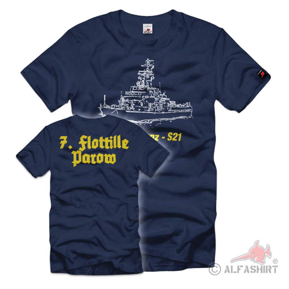 MSR Kamenz S 21 7 Flottille NVA Volksmarine DDR Parow Minen T-Shirt #40255