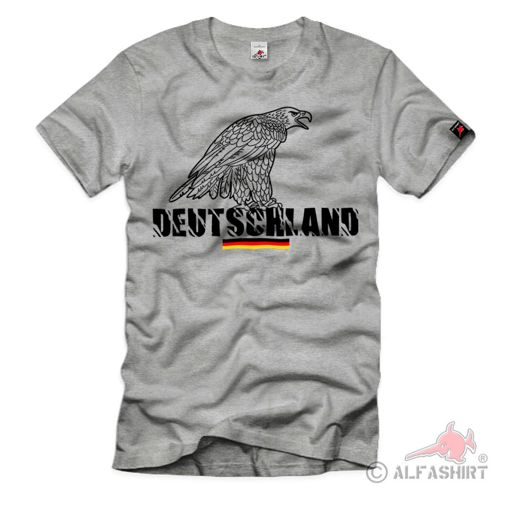 Deutschland Shirt Adler Vaterland schwarz rot gold T Shirt #39234