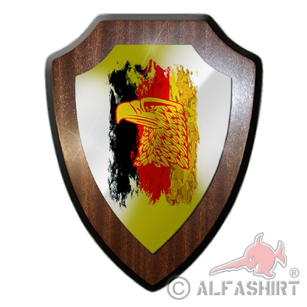 Germany black red gold eagle West heraldic shield # 19877