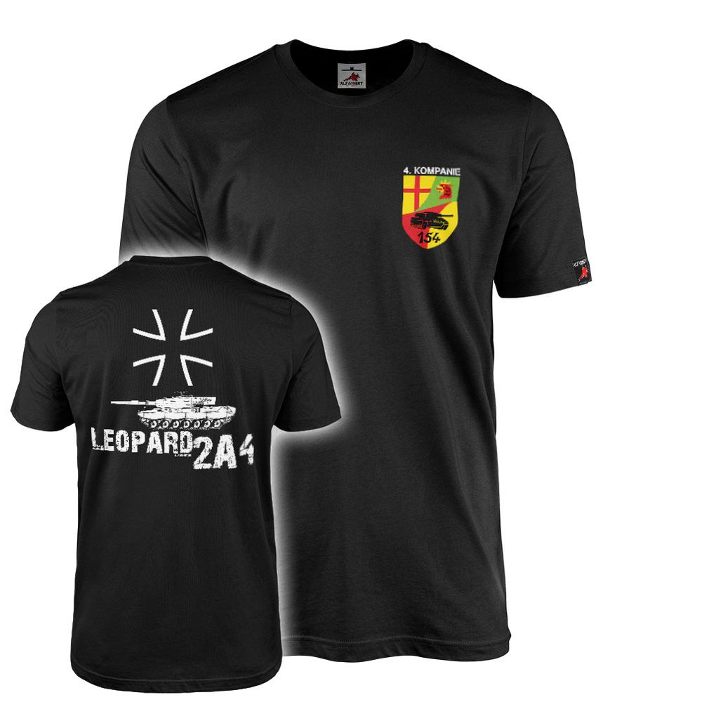 T-Shirt 4. Kompanie PzBtl 154 BW Bundeswehr Westerburg Dienstzeit Wäller#46657