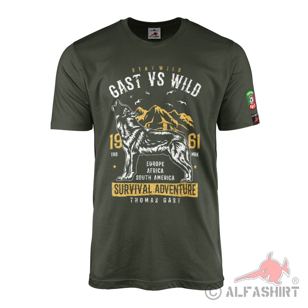 Thomas Gast vs Wild Survival Adventure Panama Bushcraft Outdoor T-Shirt#40925