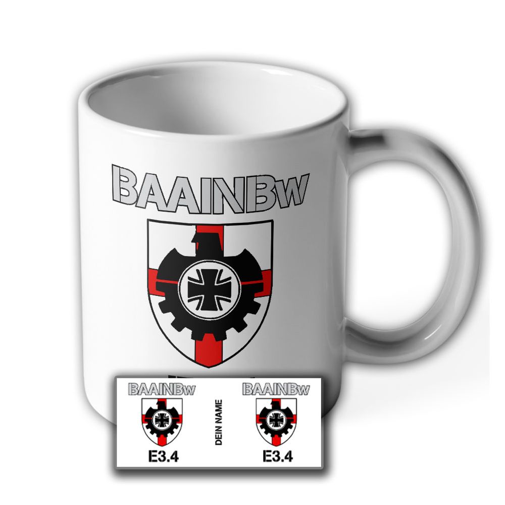 Tasse BAAINBw E3-4 Bundesamt Ausrüstung Informationstechnik  Wappen Logo #41036