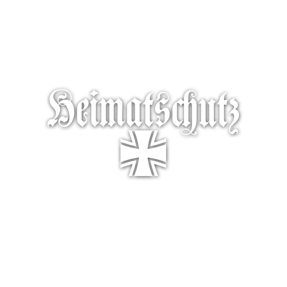 Heckscheiben-Aufkleber BW Heimatschutz Altdeutsch Bundeswehr Auto 90x40cm #A5494