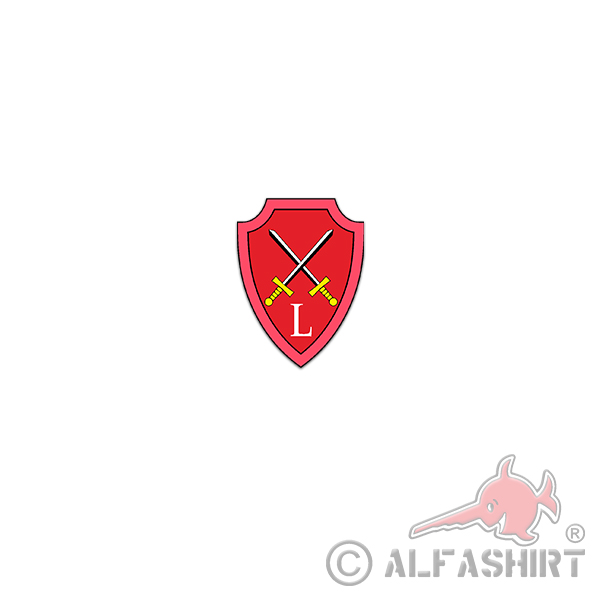 Sticker Panzerlehrbrigade 9 PzLehrBrig Panzerdivision BW Army coat of arms 5x7cm A3387