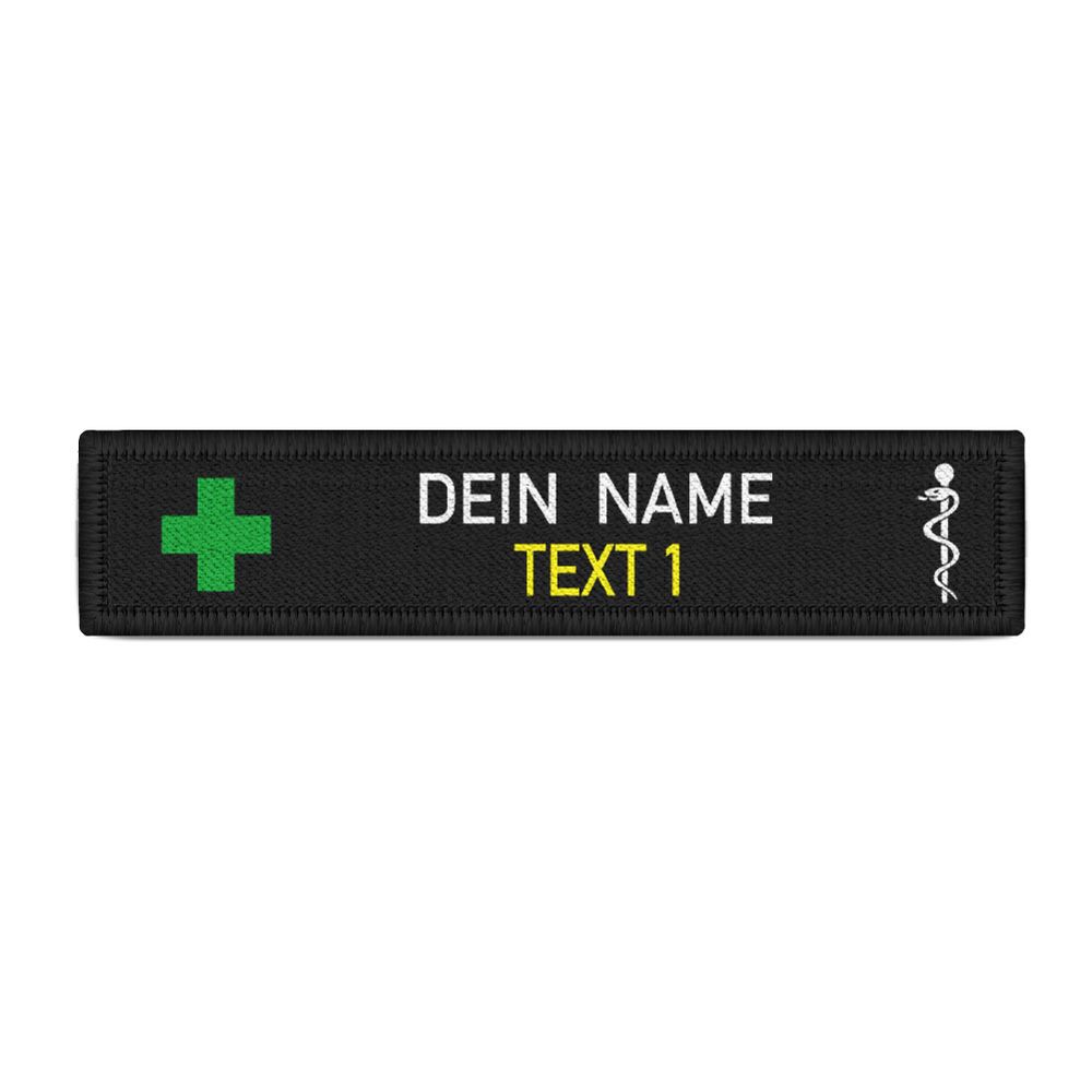 Namen-Schild Patch Sanitäter Wunschtext NFS RSin personalisierbar #41398