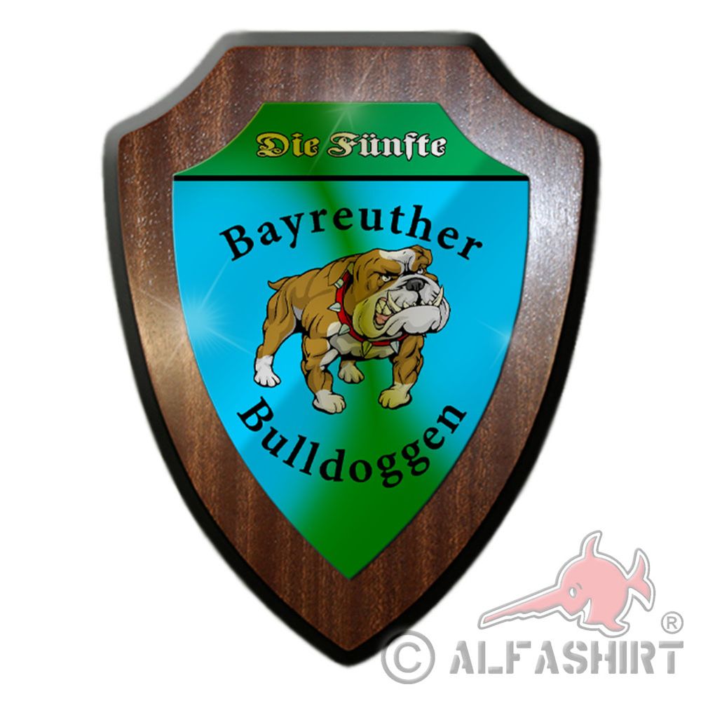 Heraldic shield Bayreuth Bulldogs The Fifth Badge LW Bayreuth # 35645