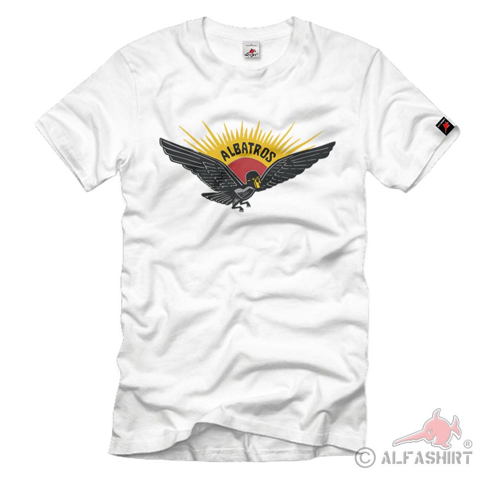 Albatros Flugzeugwerke Logo Emblem Flugplatz Johannisthal Flugzeug T-Shirt#36962