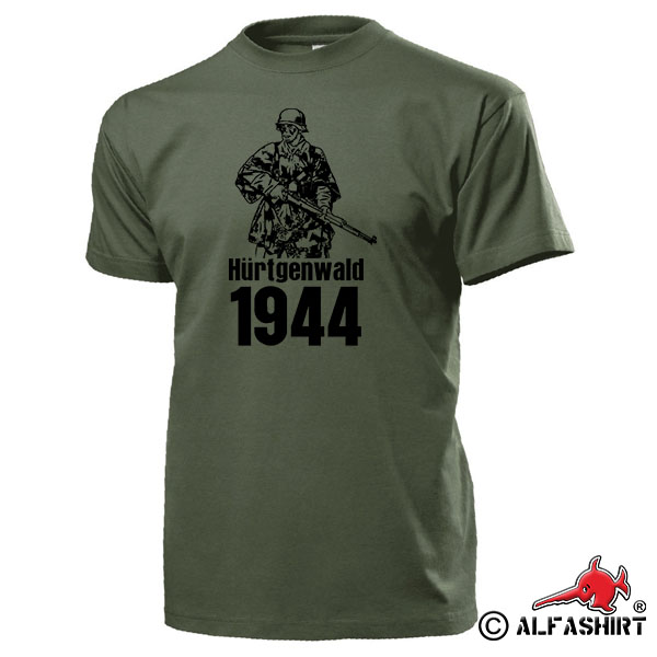 Hürtgendwald 1944 Hürtgen Schmidt Schlacht 98k Soldat Karabiner T Shirt #17307