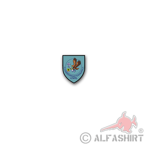 alte 3 FlaRakGrp 21Aufkleber Flugabwehr Flugabwehrraketengruppe 7x8cm#A4023