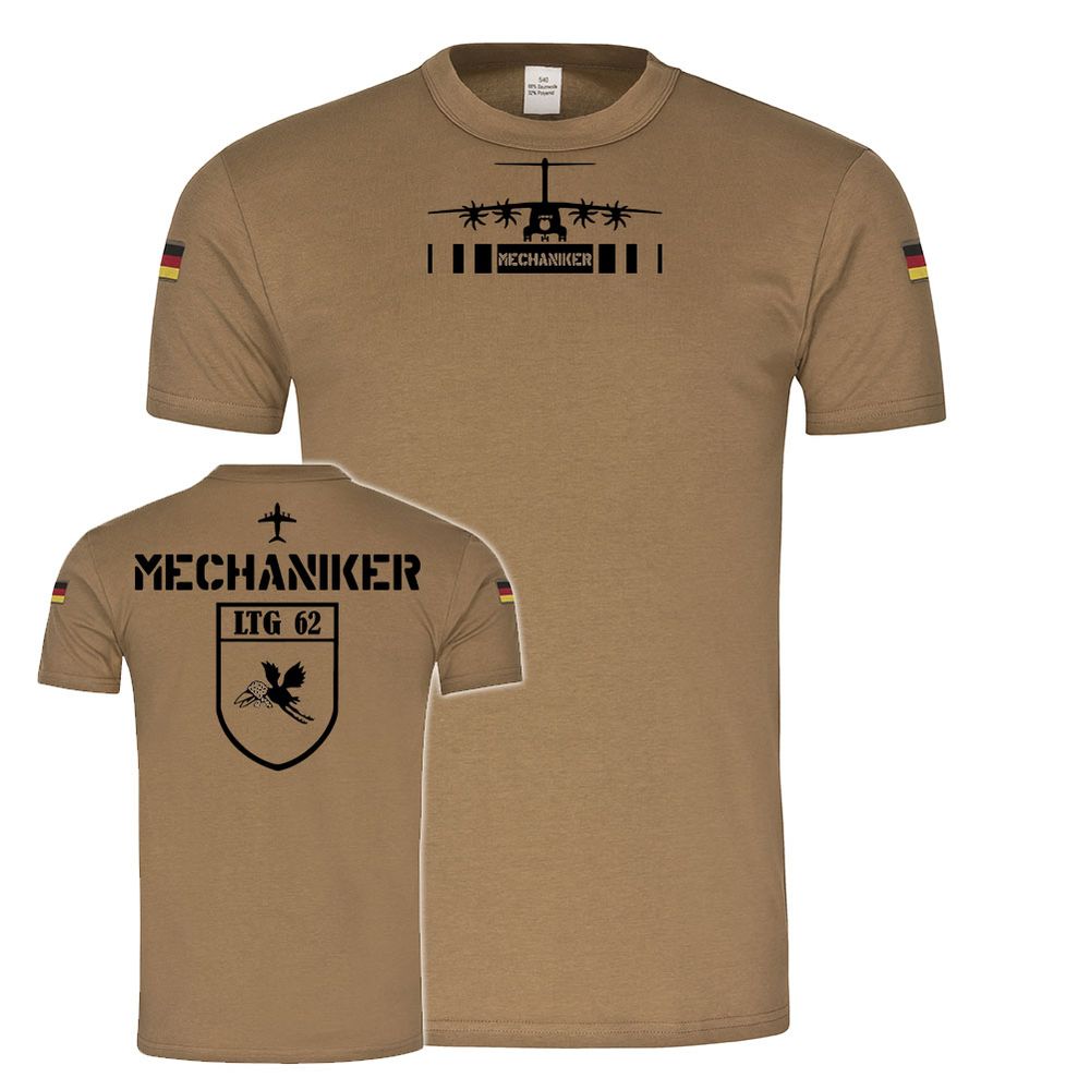 BW Tropen Mechaniker LTG 62 Luftwaffe Lufttransport original Tropenshirt #23662