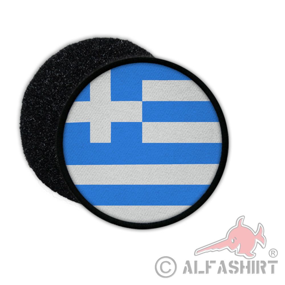 Patch Griechenland Flagge Heimat Urlaub Grieche Abzeichen Aufnäher #31538