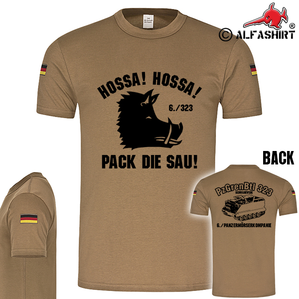 6 Panzerörserkompanie PzGrenBtl 323 BW Tropical Shirt # 15038