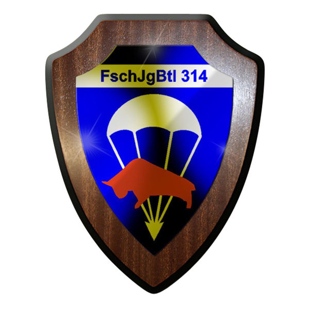 Wappenschild / Wandschild / Wappen - FschJgBtl 314 Fallschirmjäger Bund #8337