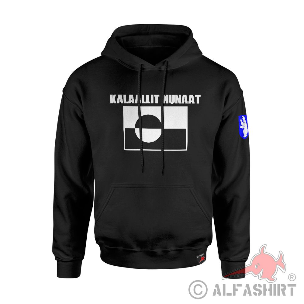 Hoodie Kalaallit Nunaat Grønland Grönland Fahne Flagge Heimat Pullover #41259