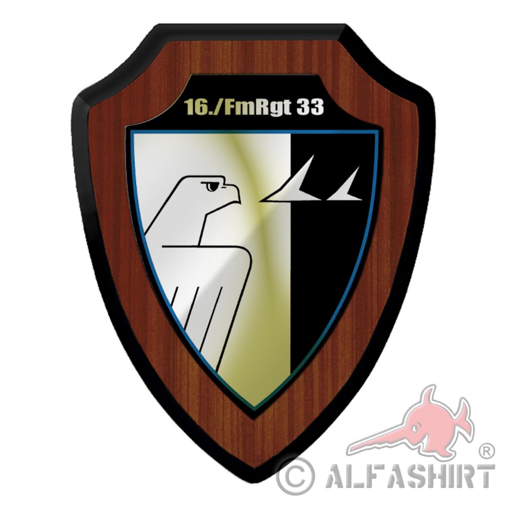 Wappenschild 16 Fernmelde Regiment 33 FmRgt WK Funk Frequenz Andenken #41227