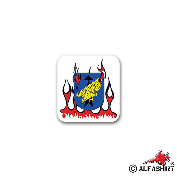 Sticker KSK Flames 2 Command Special Forces Army Calw 7x7cm A2383