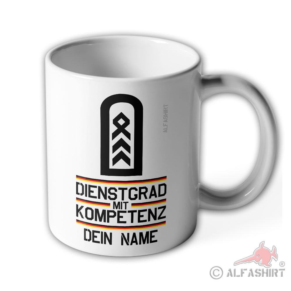 Tasse personalisiert Dein Name Wunschtext Geschenk Last Minute Dienstzeit #43447