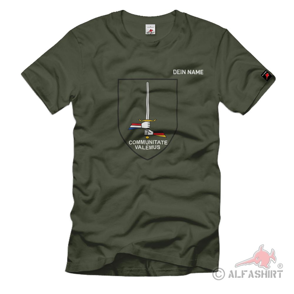 Personalized German Dutch Corps Your Name Bundeswehr T-Shirt # 38197