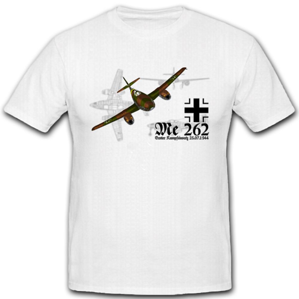 Me262 Flugzeug Luftwaffe WH WK Strahltriebwerke Jäger Schwalbe - T Shirt #4070