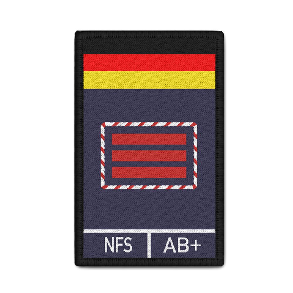 Rank Patch Feuerwehr Hauptbrandmeister HBM Feuer Brandwehr 9,8x6cm #31750