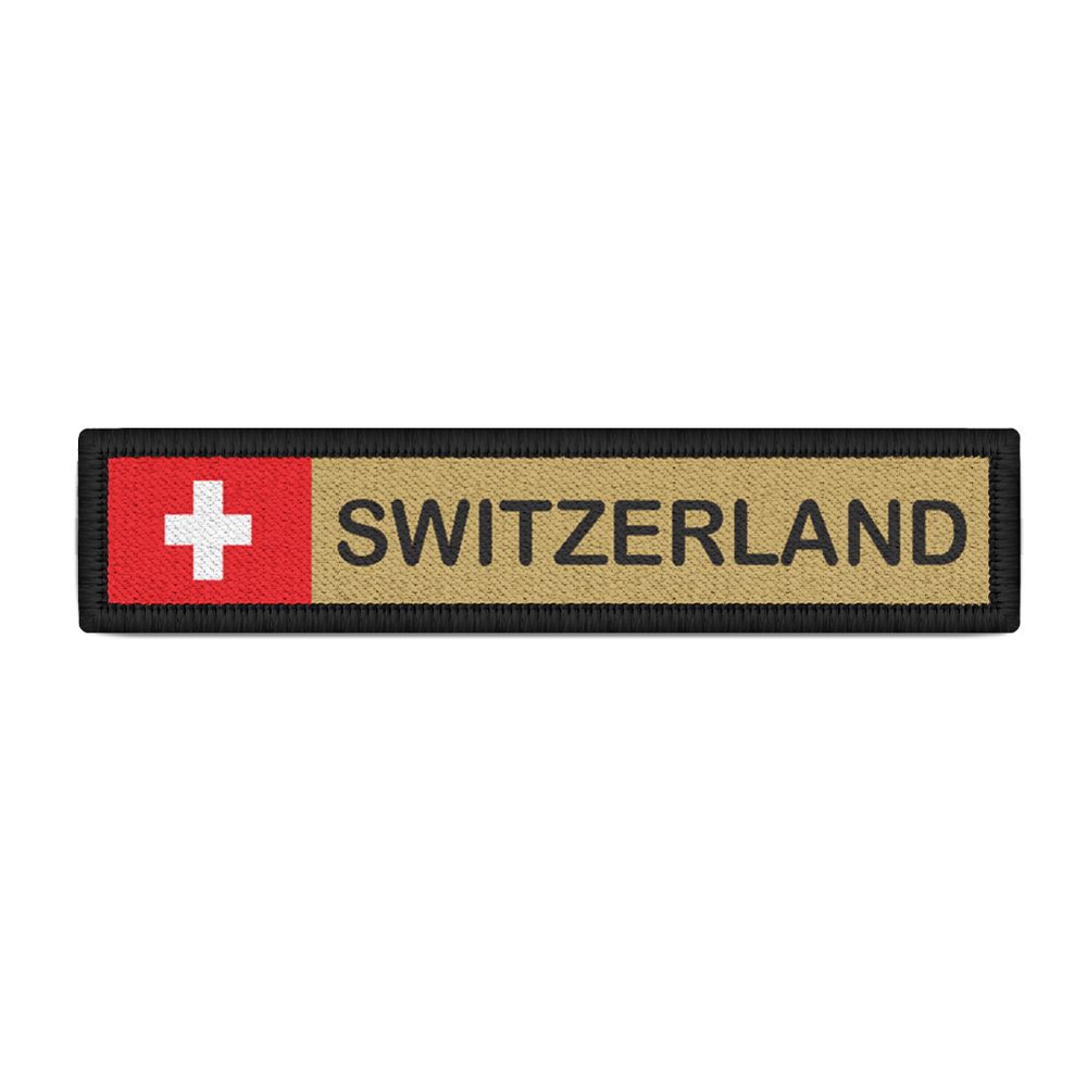 Switzerland Namenspatch Schweiz Land Flagge Militär Soldaten Aufnäher#37217