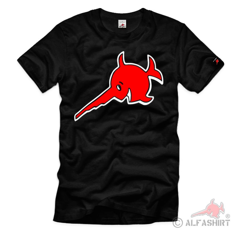 laughing sawfish U96 ALFASHIRT swordfish submarine fish red T-Shir#39873