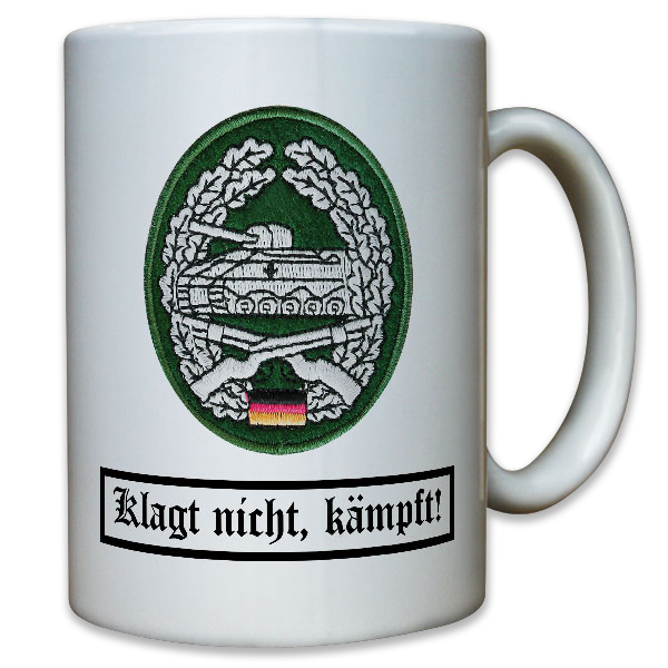 Barettabzeichen Panzeraufklärung Stoffabzeichen Truppe Aufnäher - Tasse #10960